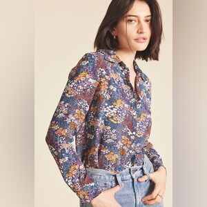 Trovata Birds of Paradis Jacquelin Shirt in Bijou Glade Medium